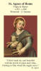 St. Agnes Prayer Card